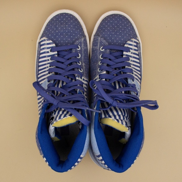 Nike Blazer Premium Vintage Mid Blue Shoes 638322-402 Men's Size 10 - Picture 5 of 8